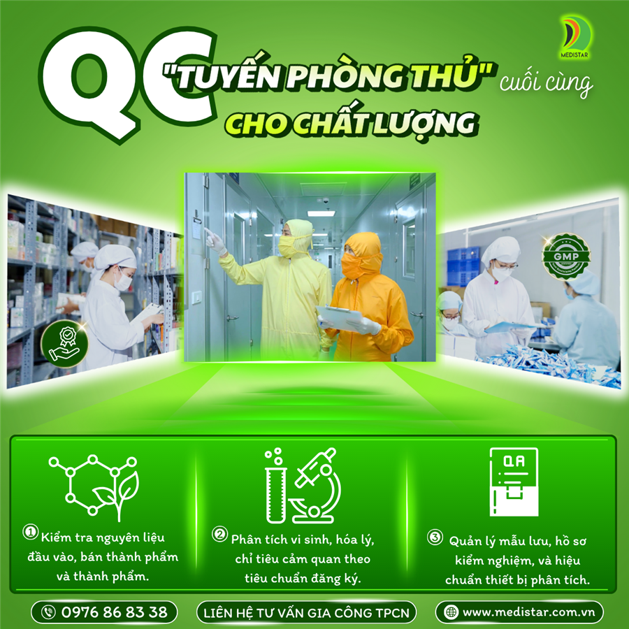 Bộ phận kiểm nghiệm chất lượng (qc) – tuyến phòng thủ cuối cùng cho chất lượng trong sản xuất thực phẩm chức năng