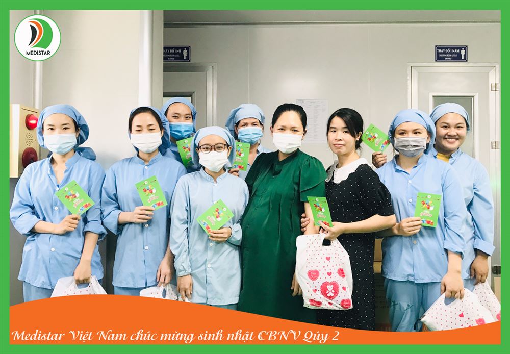 Nhà máy Medistar Việt Nam chúc mừng sinh nhật CBCNV quý 2!