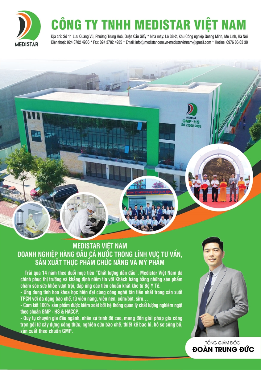 Medistar Việt Nam - đơn vị gia công TPCN top đầu cả nước