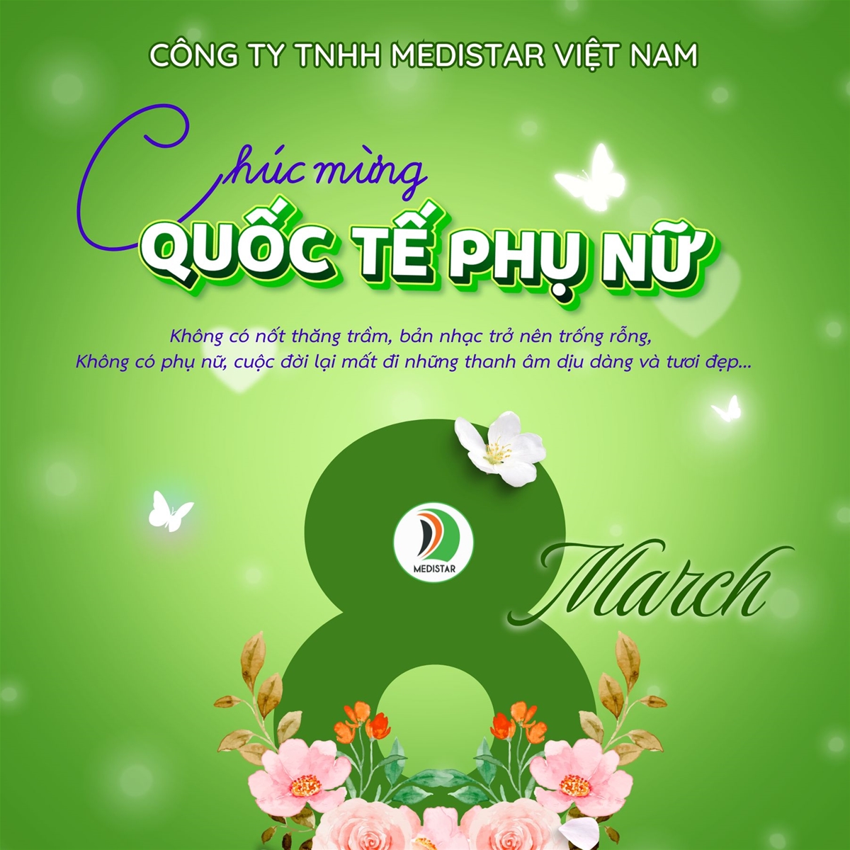 Medistar chúc mừng ngày quốc tế phụ nữ