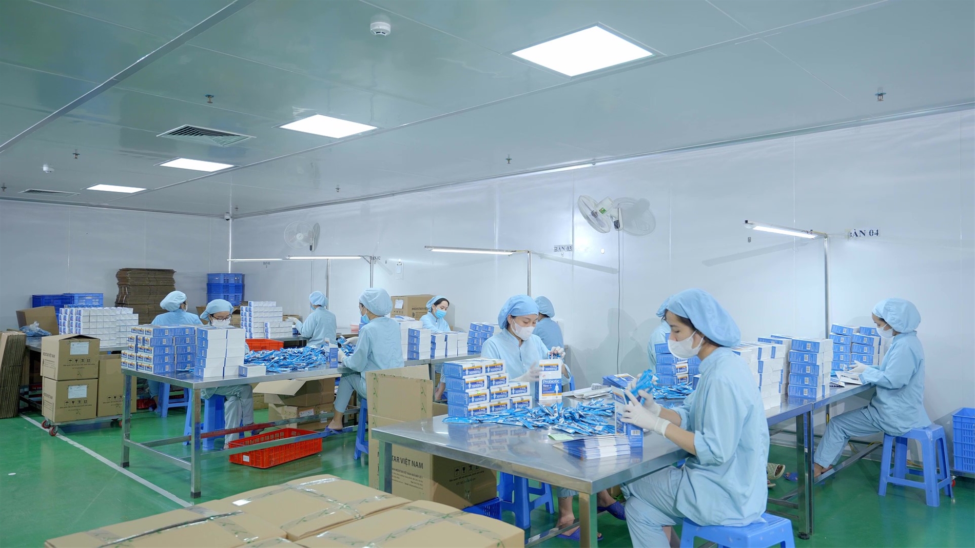 hoàn thiện bao bì cấp 2 tại Medistar Việt Nam
