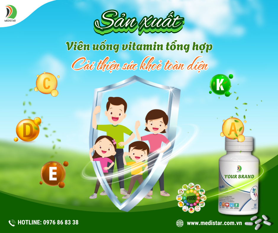 gia công viên uống vitamin tổng hơp