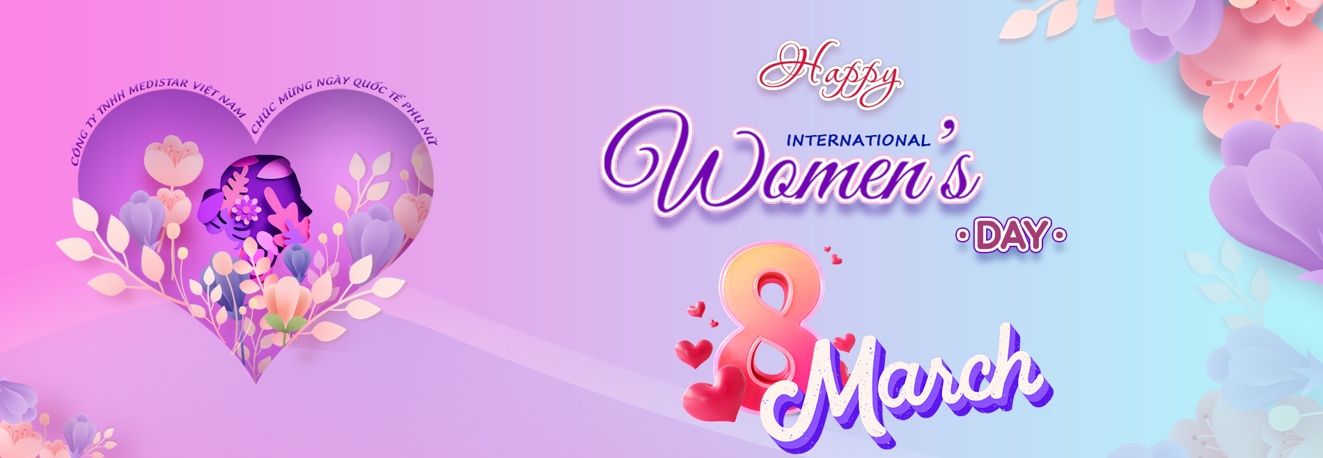 Chúc mừng ngày Quốc tế Phụ nữ 8 tháng 3